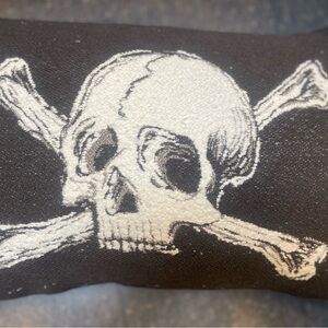 Threshold Black Skull and Crossbones Throw Pillow